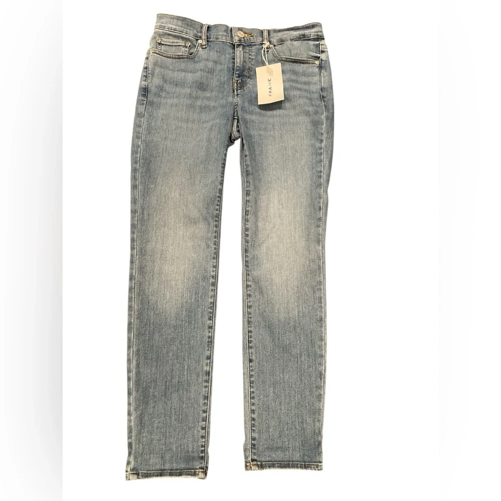 Frame Women’s Le Garçon Mid Rise Crop Boyfriend Jeans Size 26 Color Quirky - Picture 4 of 11